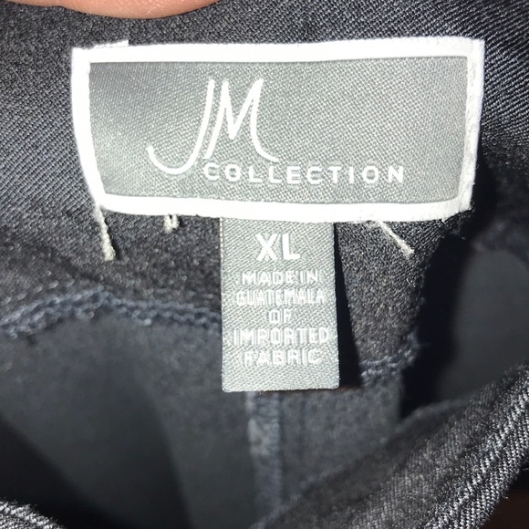 Denim-Color Pull-On Dress Pants - Picture 4 of 4